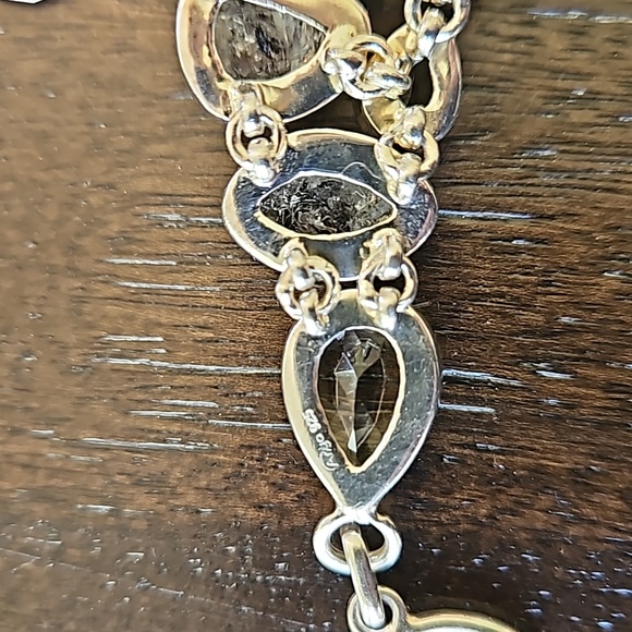 Artistry Of India Rutilated Black Quartz, White Quartz & White Crystal Necklace - Picture 15 of 16